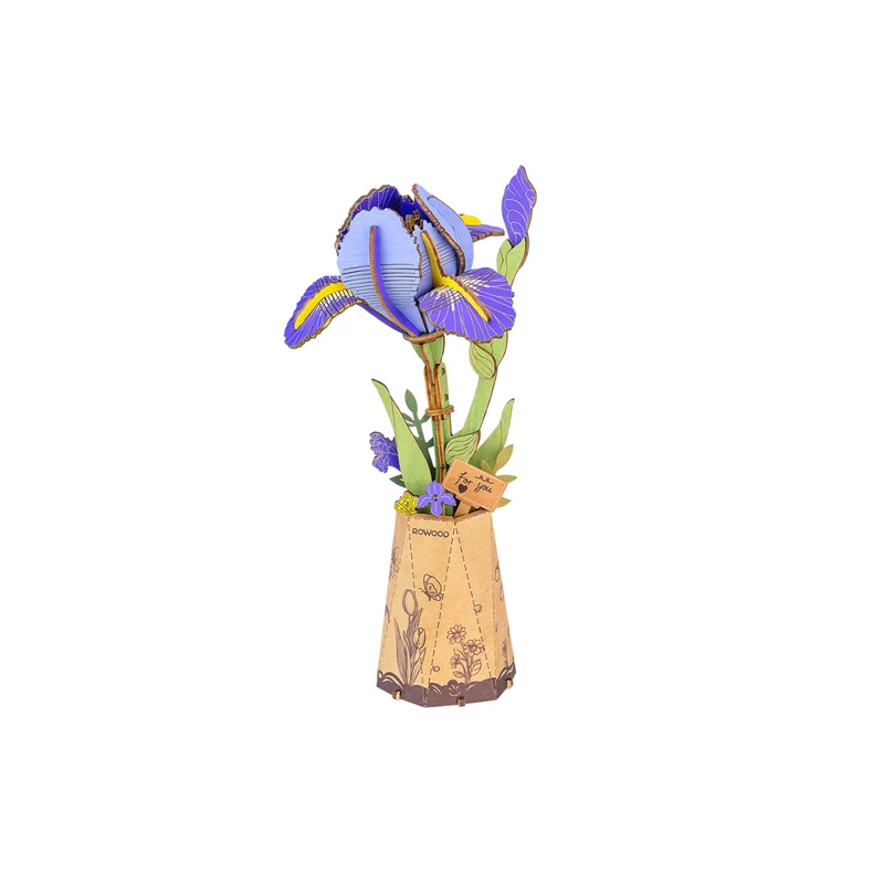 Puzzle 3D - Purple Iris
