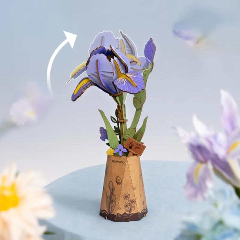 Puzzle 3D - Purple Iris