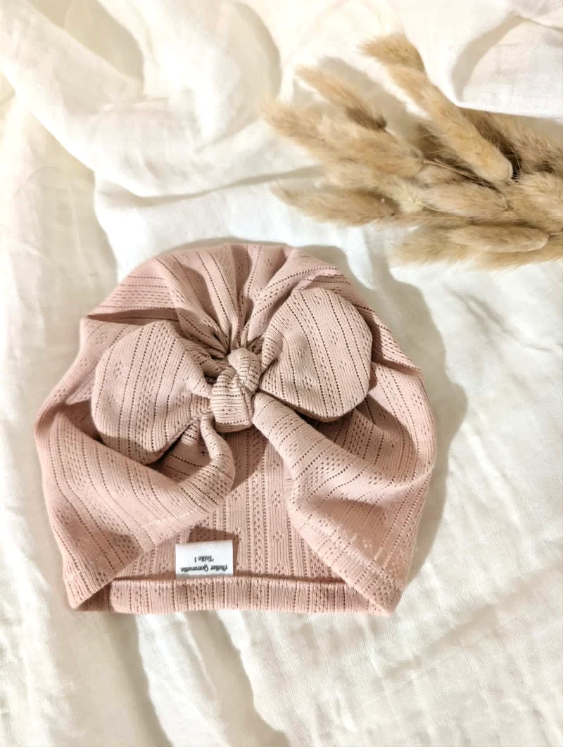 Turban | Pointelle rose