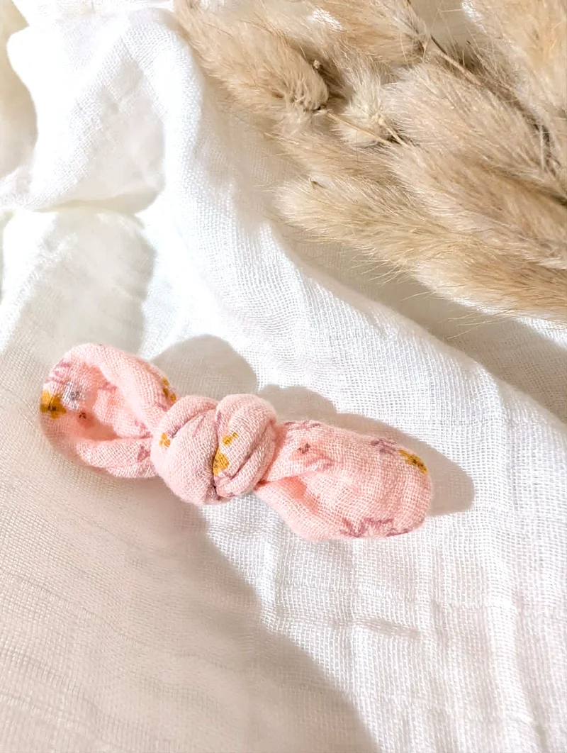 Barrette | Fleurs rose