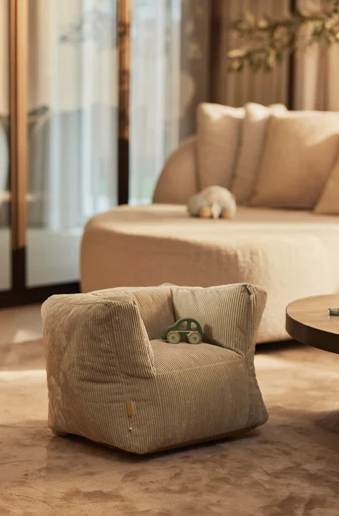 Fauteuil velours côtelé | Olive Green