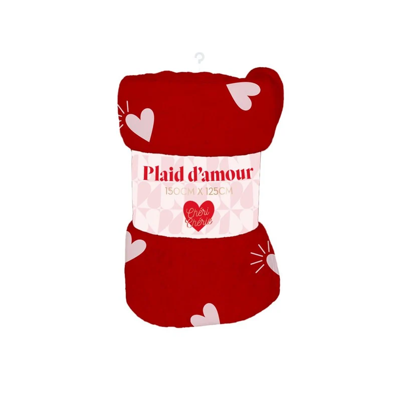 Plaid "Je t'aime d'amour"
