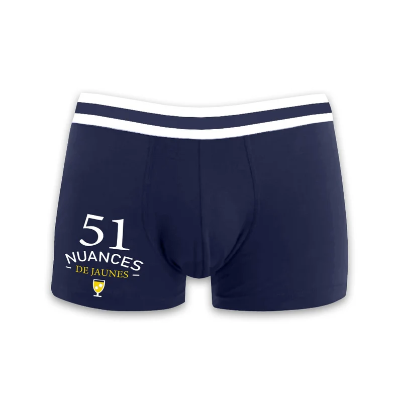 Boxer Pastis "51 nuances de jaunes"