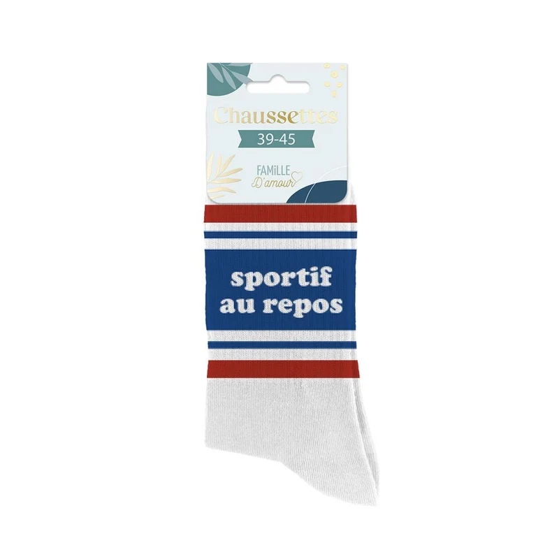Chaussettes "Le sportif au repos" / Taille unique : 39-45