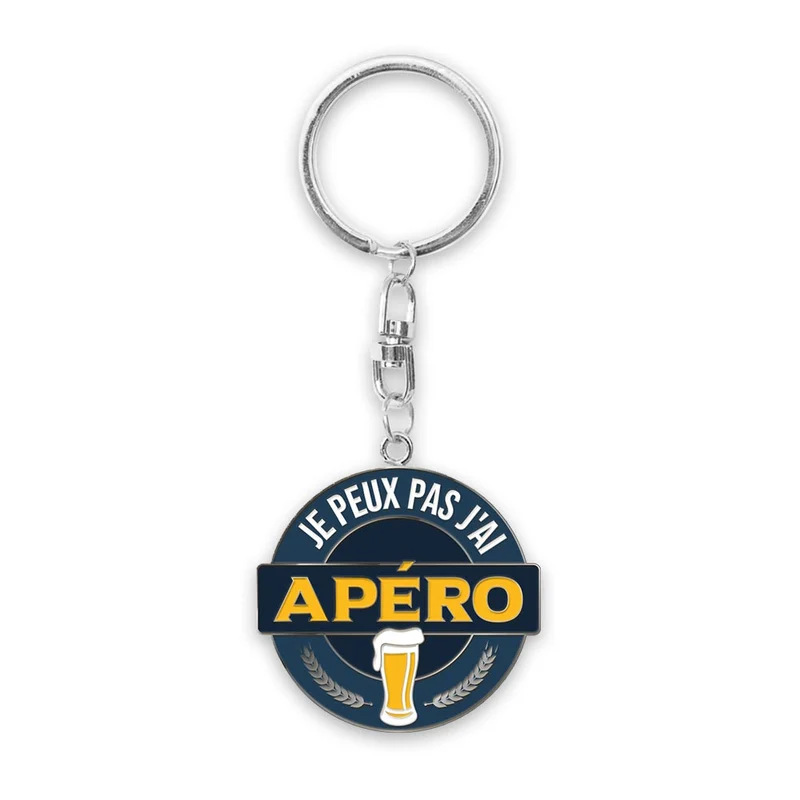 Porte clés "Je peux pas j'ai apéro"