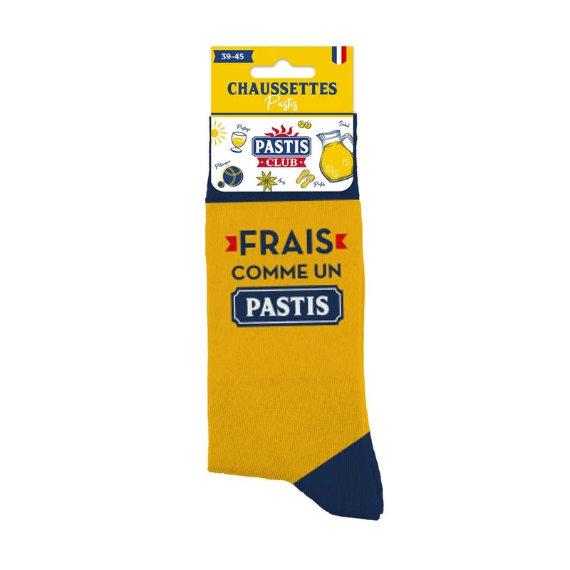 Chaussettes "Frais comme un Pastis" / Taille unique : 39-45