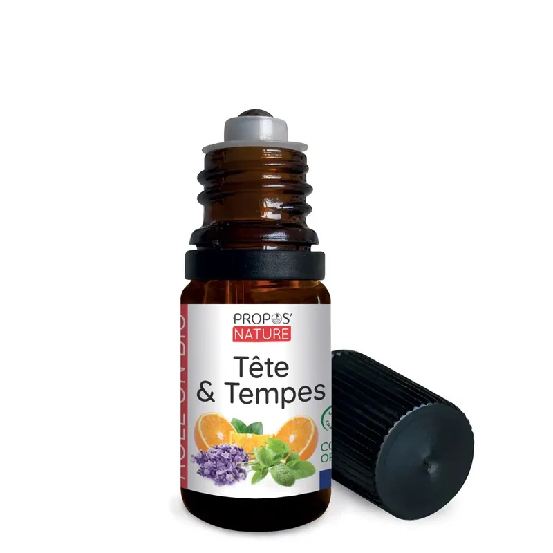 Roll-on huiles essentielles tête et tempes