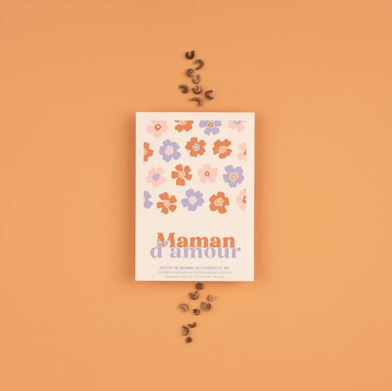 Maman d'amour - Sachet de graines à planter