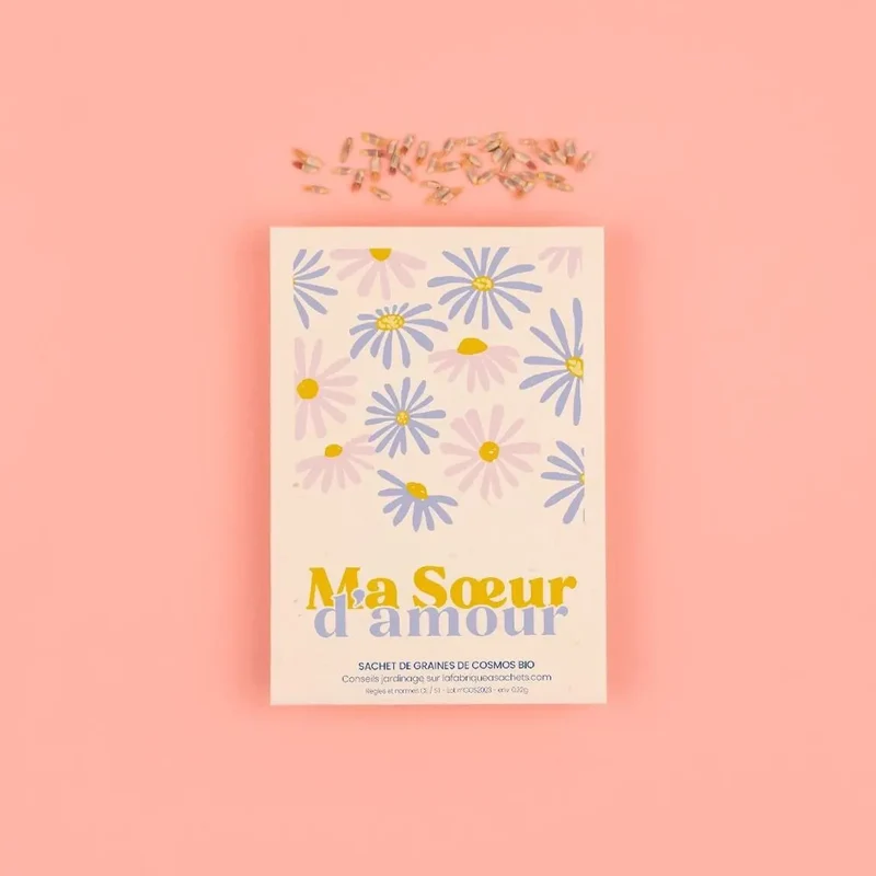 Ma soeur d’amour - Sachet de graines à planter
