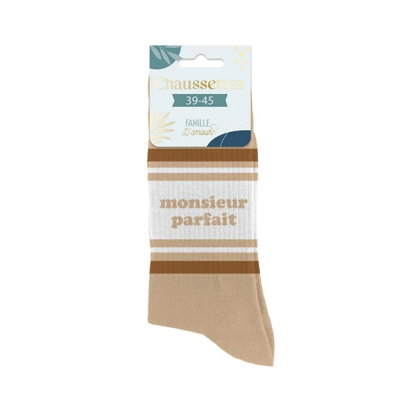 Chaussettes "Monsieur parfait" / Taille unique : 39-45