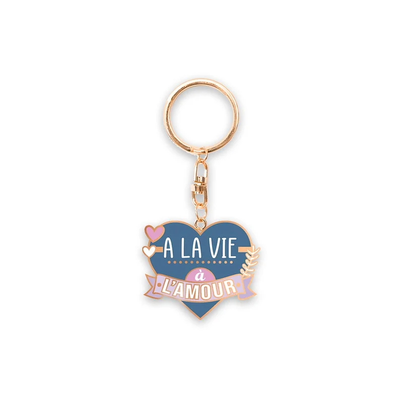 Porte-clés "À la vie à l'amour"
