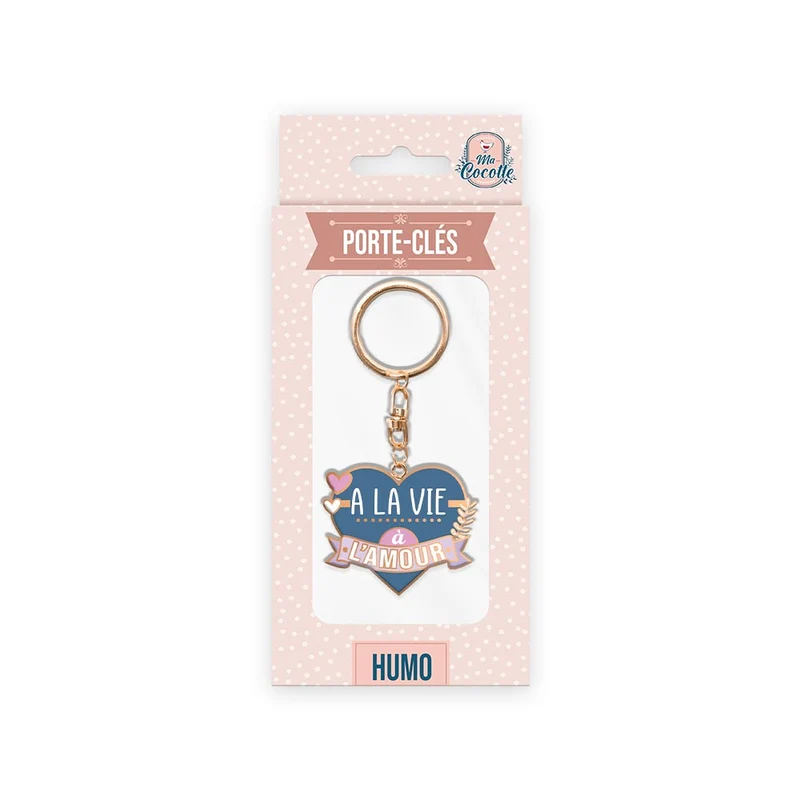Porte-clés "À la vie à l'amour"