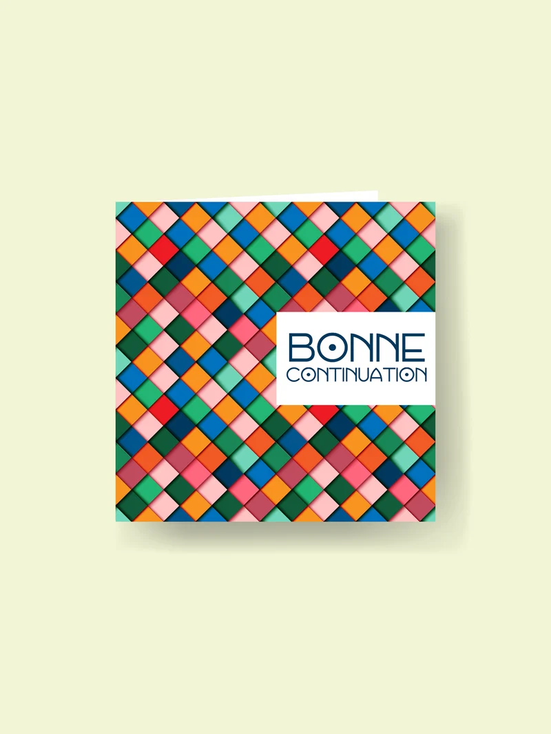 Carte 15x15cm : au revoir