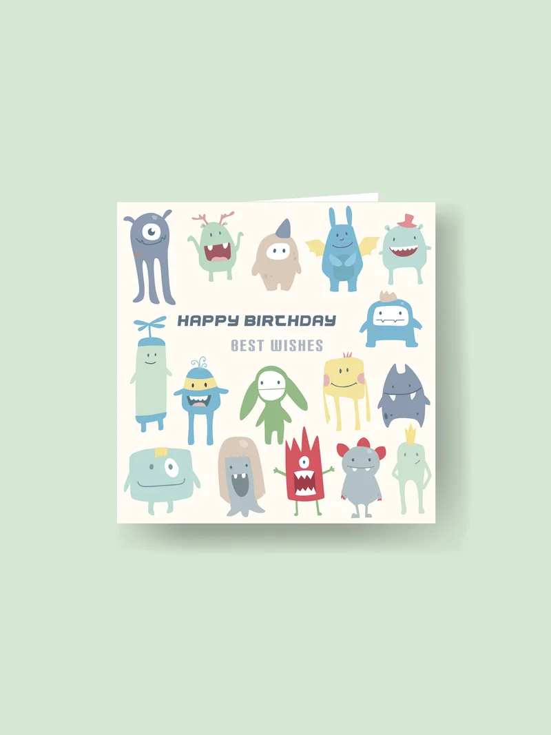 Carte 15x15cm : Joyeux anniversaire