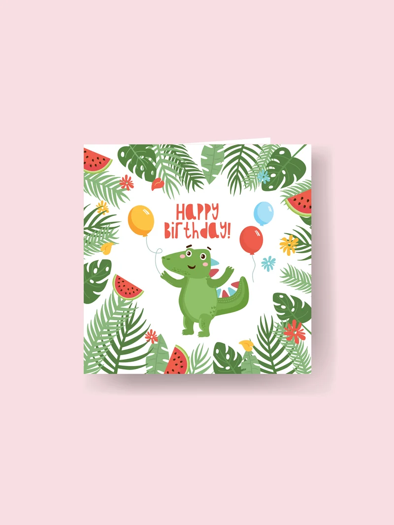 Carte 15x15cm : Joyeux anniversaire
