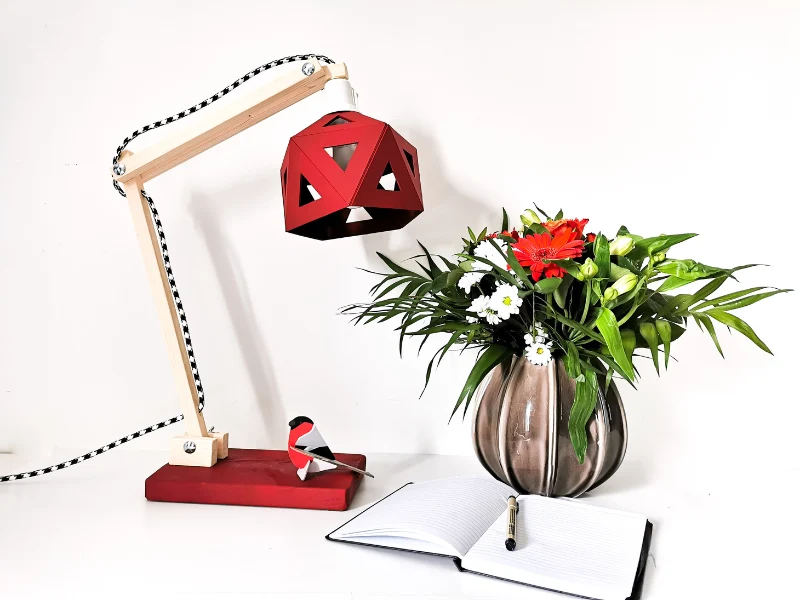 Lampe de bureau origami