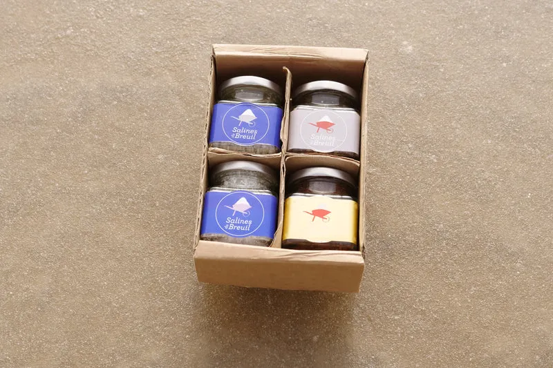 Coffret de Noël Fleur de sel et sel aromatisé
