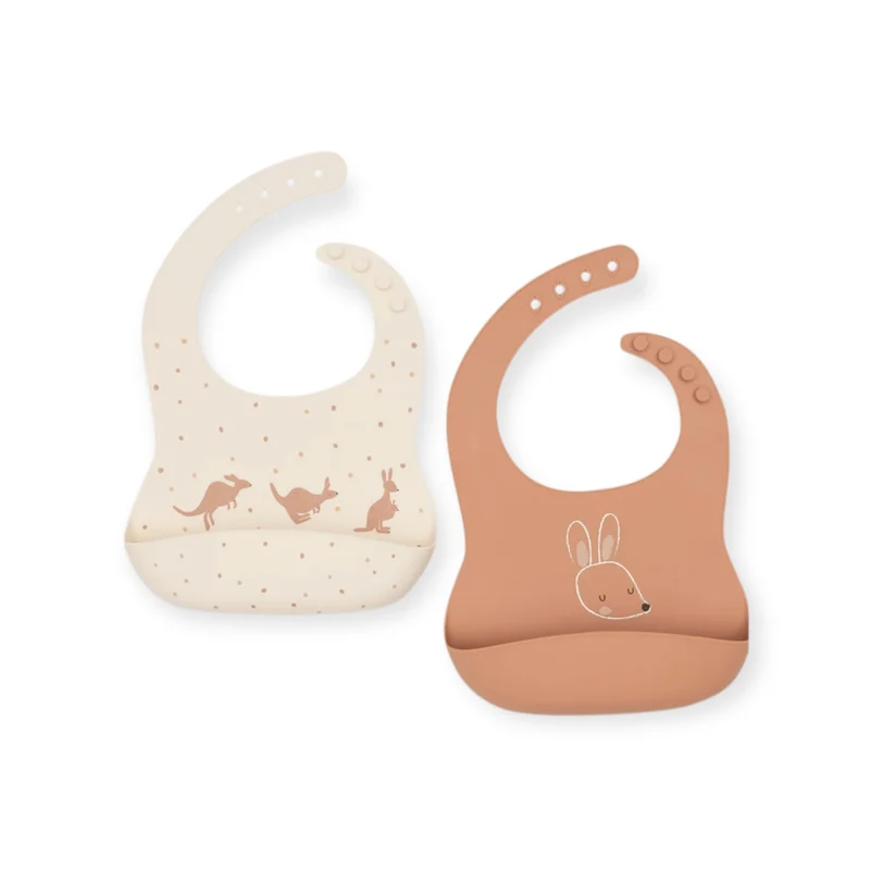 Bavoirs en silicone | Kangourou
