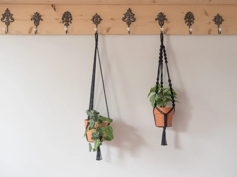 Coffret de 2 suspensions pour plante en macramé