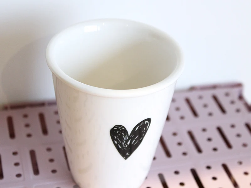 Grande tasse en porcelaine Coeur