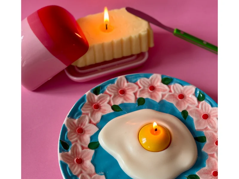 Deux bougies trompe l'oeil au choix