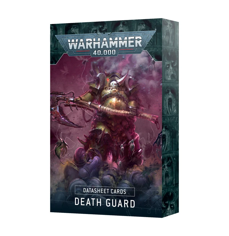 FICHE TECHNIQUE CARTES : DEATH GUARD (ANGLAIS) - 40K 10TH