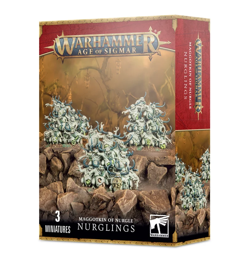 AOS : MAGGOTKIN DE NURGLE - NURGLINGS