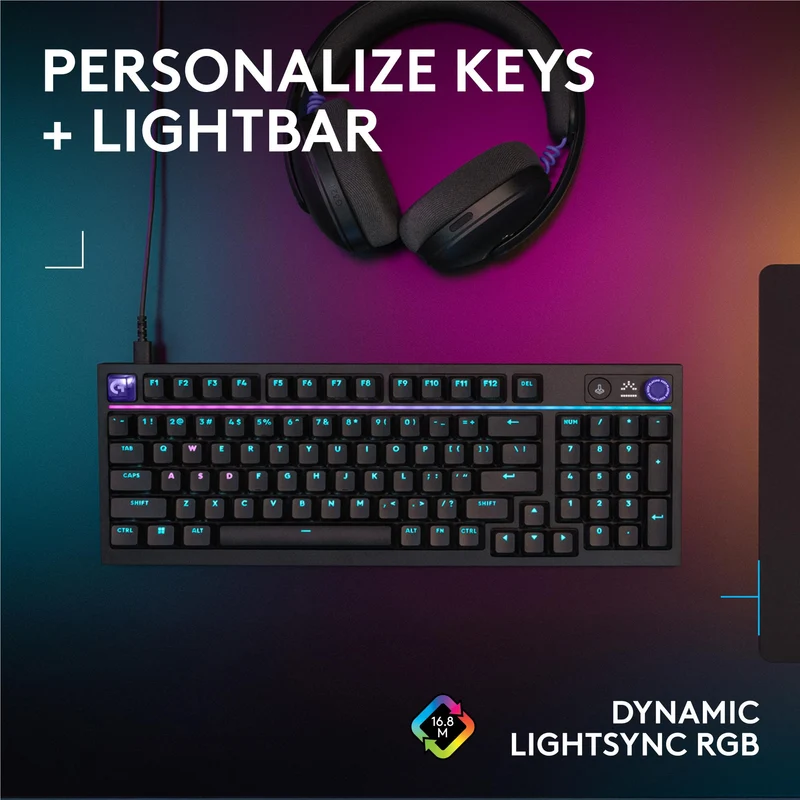 Logitech G G316 X 98 Gaming Keyboard (Black)