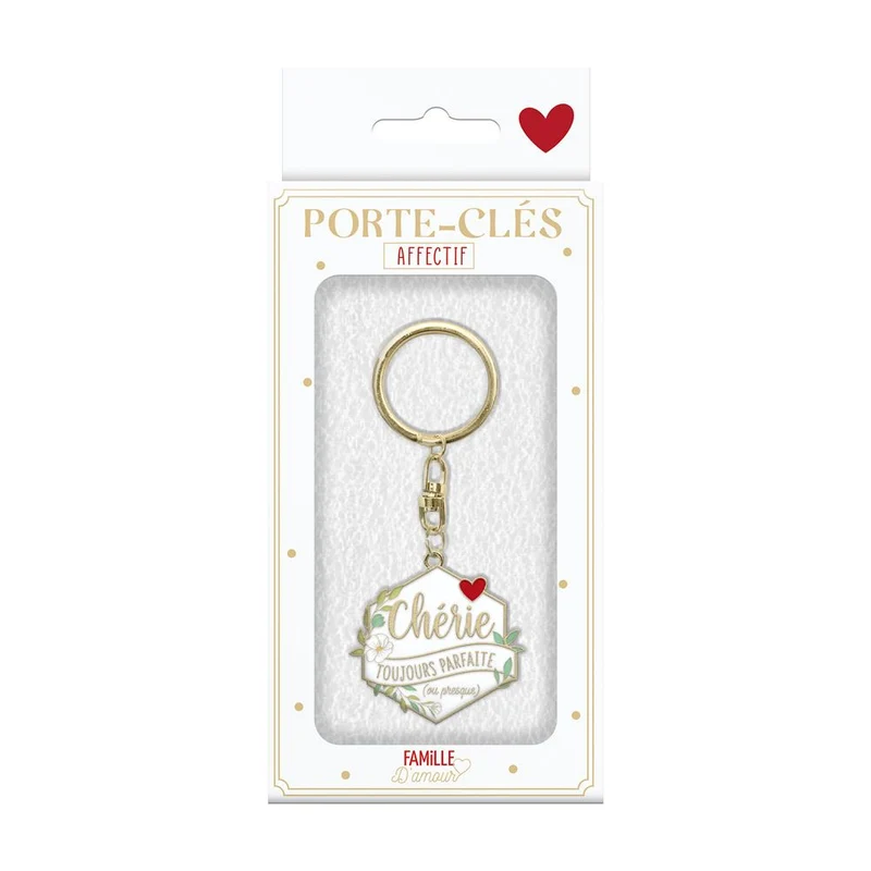 Porte-clés "Chérie parfaite"