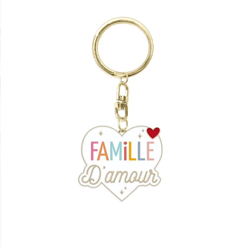 Porte-clés "Famille d'amour"