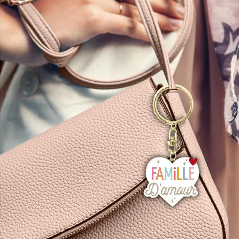 Porte-clés "Famille d'amour"