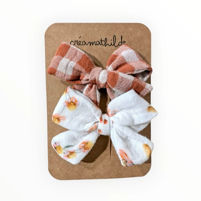 Barrettes noeud | Vichy