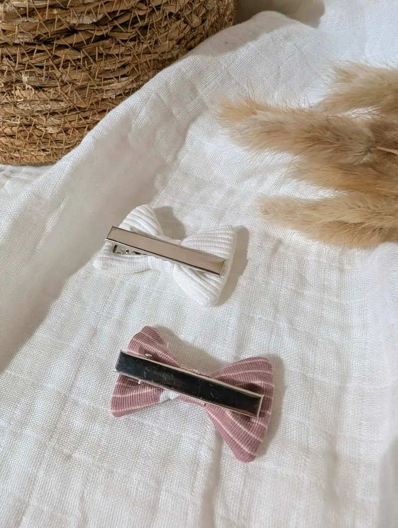 Barrettes | Velours et rayures