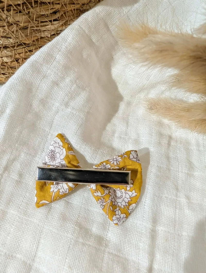 Barrette | Fleurs moutarde