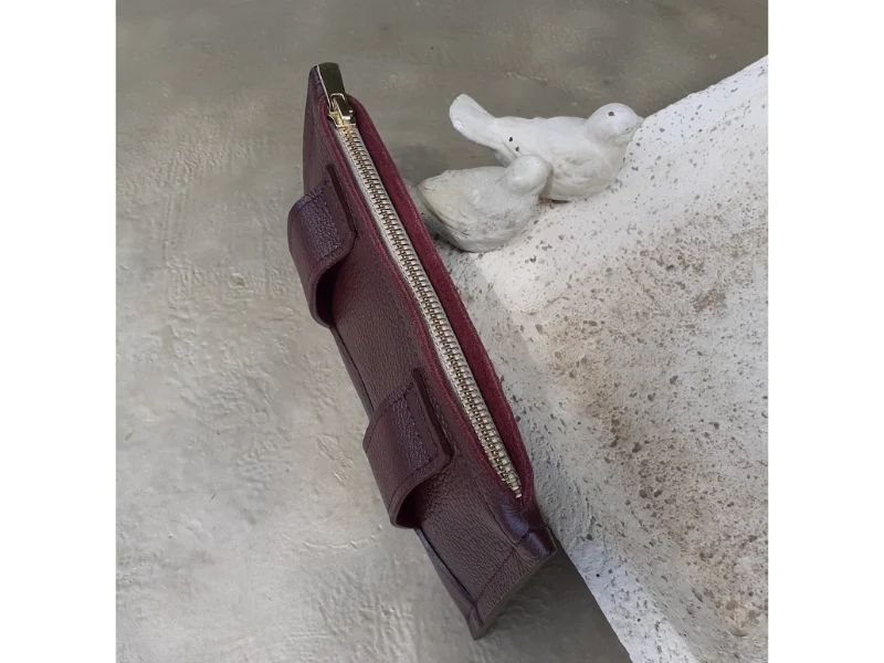 Pochette ceinture tout en cuir
