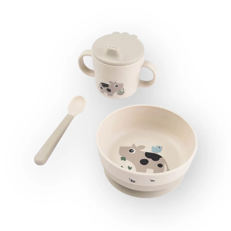 Coffret repas | Tiny farm beige