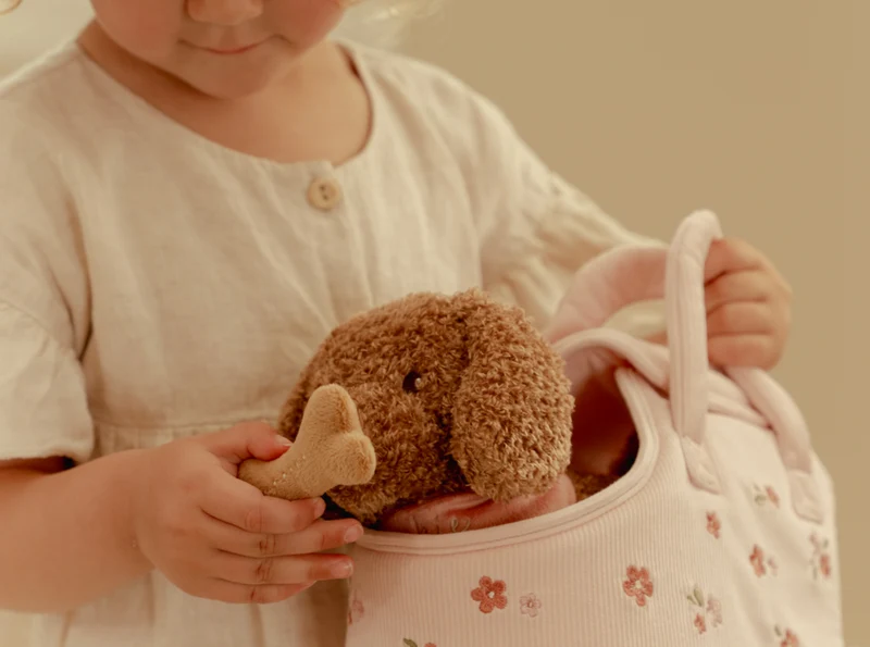 Peluche avec sac de transport | Jackie