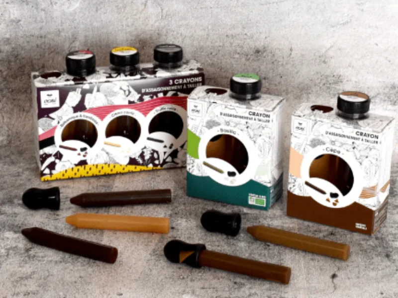 Assaisonnements à tailler 2 coffrets 1 crayon et 1 coffret 3 crayons