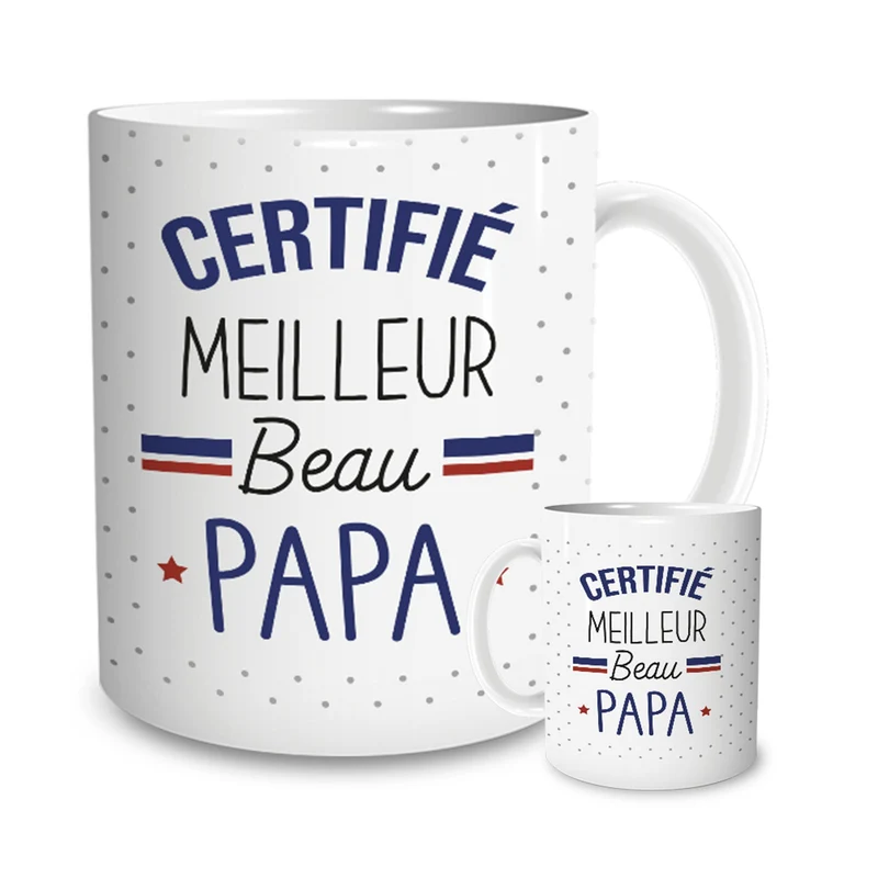 Mug "Certifié Meilleur Beau Papa"