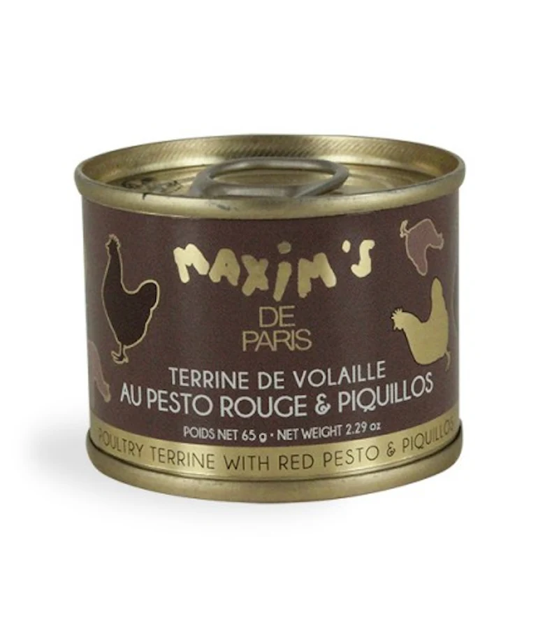 Terrine de volaille au pesto rouge et piquillos - 65 g