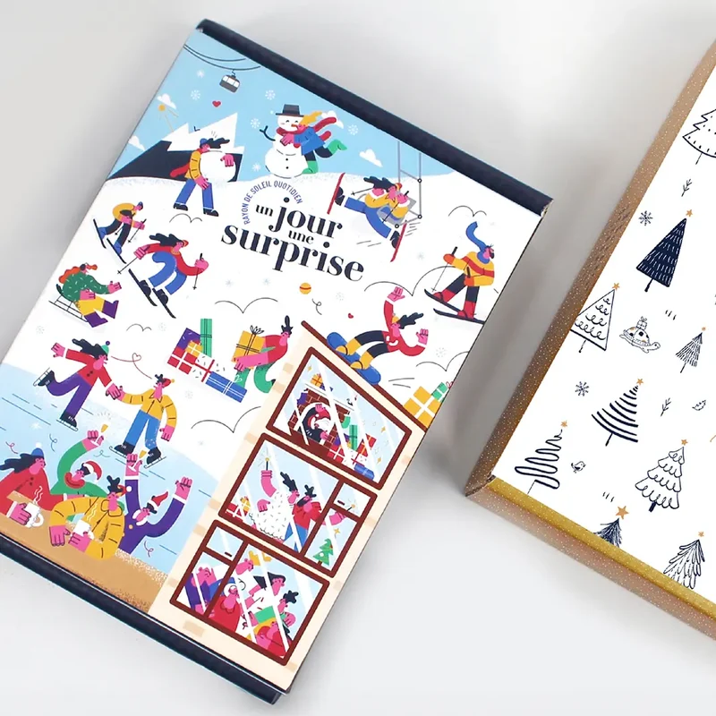 Box "Ski en folie" avec 1 cadeau par jour