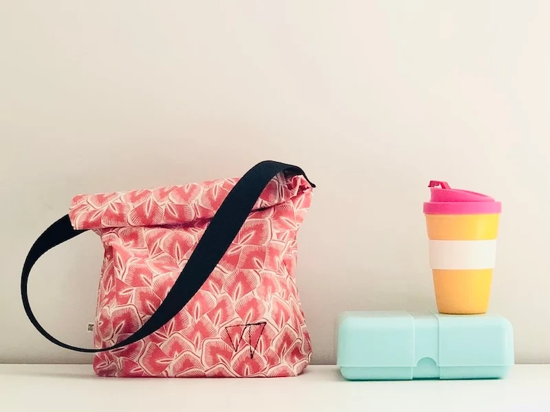 Lunch bag en tissu enduit imperméable