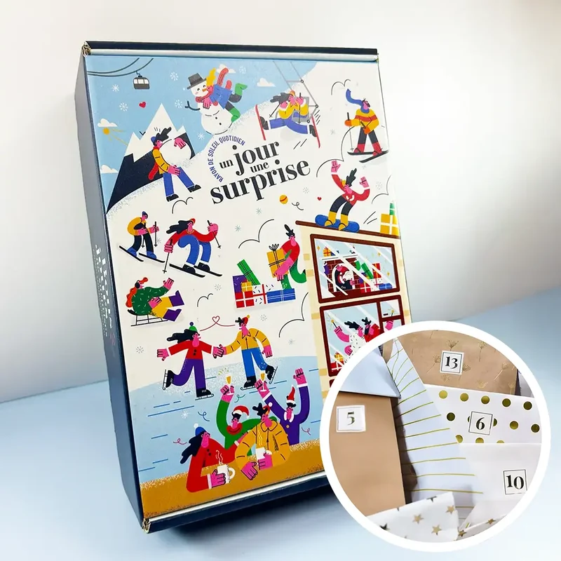 Box "Ski en folie" avec 1 cadeau par jour