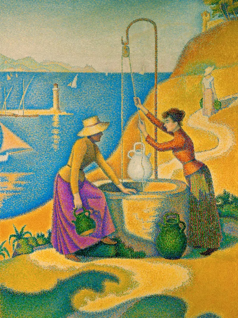 Signac Paul - Femmes au puits