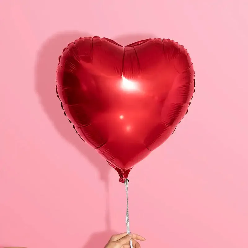 Ballon hélium coeur rouge