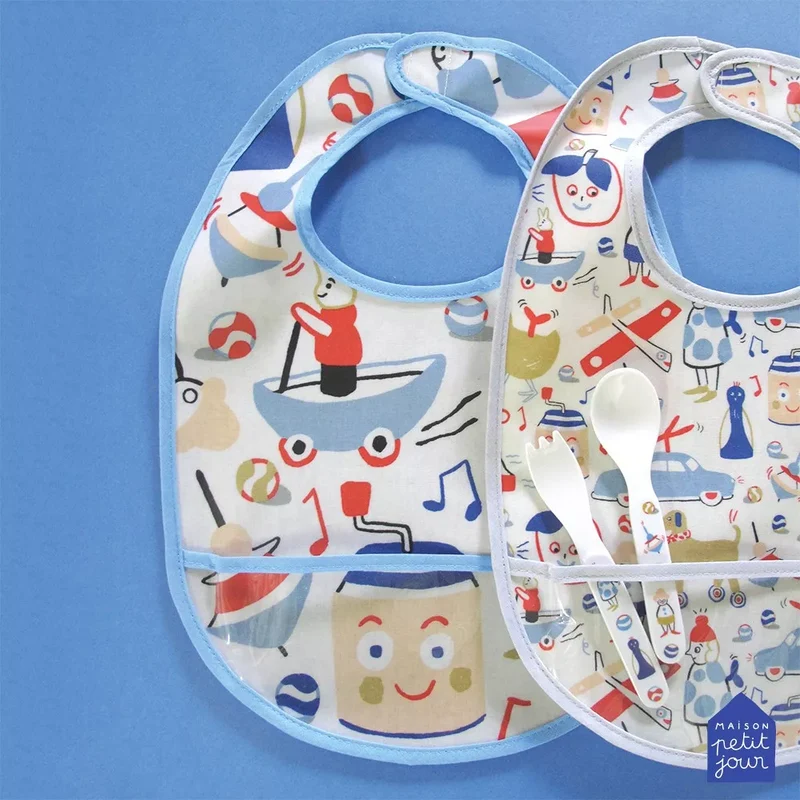 Bavoir en toile cirée