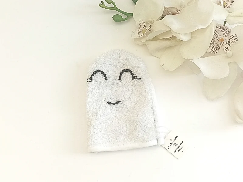 Cape de bain, gant d'apprentissage et lingettes