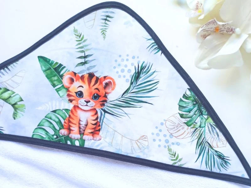 Cape de bain, gant d'apprentissage et lingettes