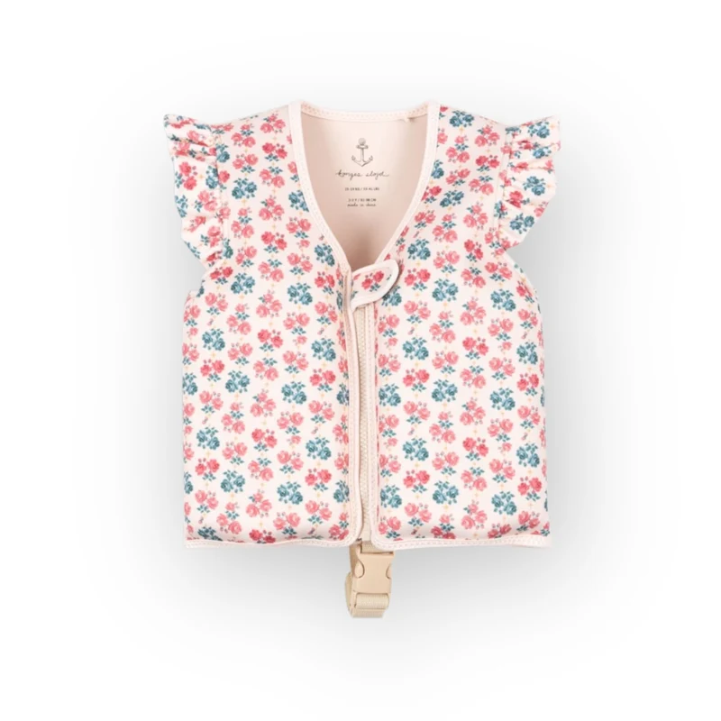 Gilet de flottaison | Fleurs rose & bleu