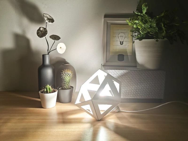 Deux lampes Origami pour lampe de chevet ou d'appoint